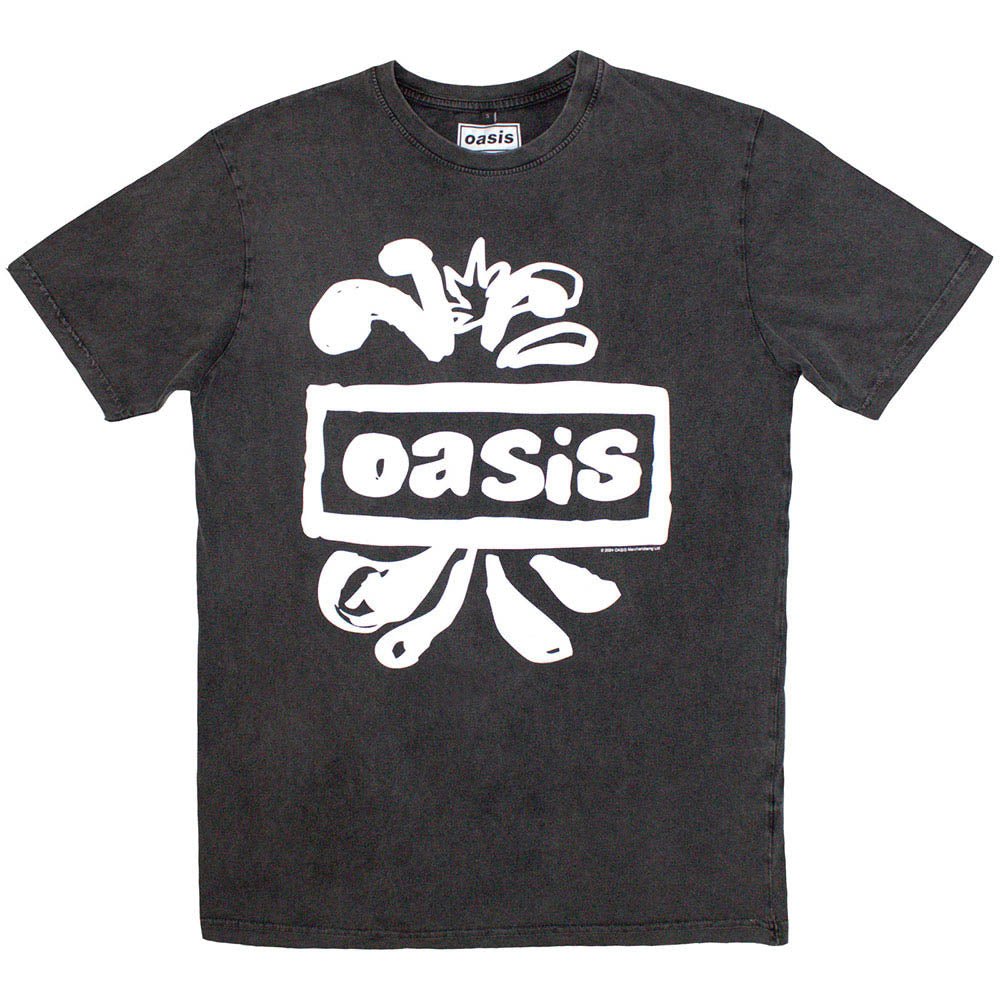 OASIS オアシス (10月 来日 記念 ) - Logo Splat / Stone Wash / Tシャツ / メンズ - PGS